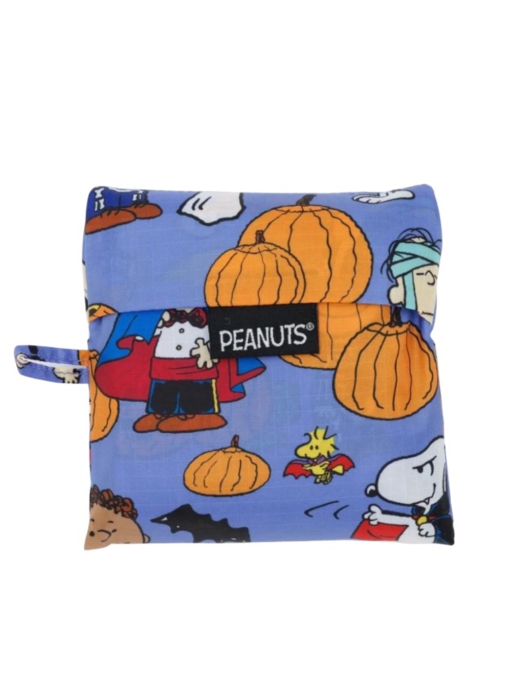 BAGGU Standard Size Reusable Nylon Bag With Snoopy Pumpkin Patch